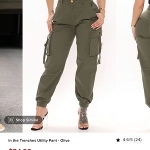 Fashion nova cargo green pants